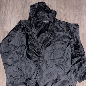Men's Black Golf Windbreaker Jacket